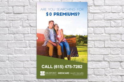 $0 Premium - Poster - Medicare Health Benefits