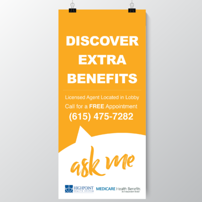 "Ask Me" Discover Extra Benefits - Rack Card - Medicare Health Benefits