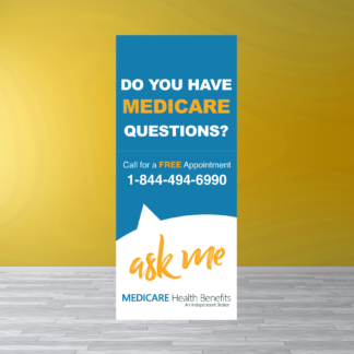 "Ask Me" - Retractable Banner - Medicare Health Benefits