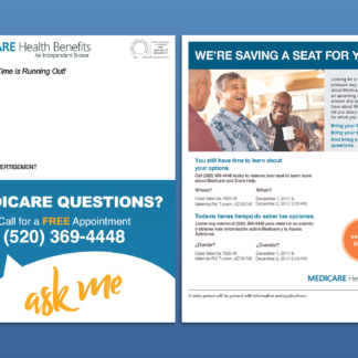 "Saving a Seat" - Event Mailer - Medicare Health Benefits