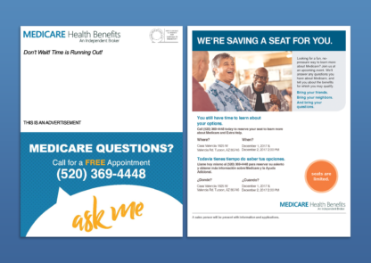 "Saving a Seat" - Event Mailer - Medicare Health Benefits